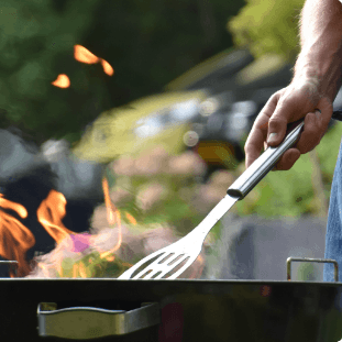 Photo d'une cuisson au barbecue