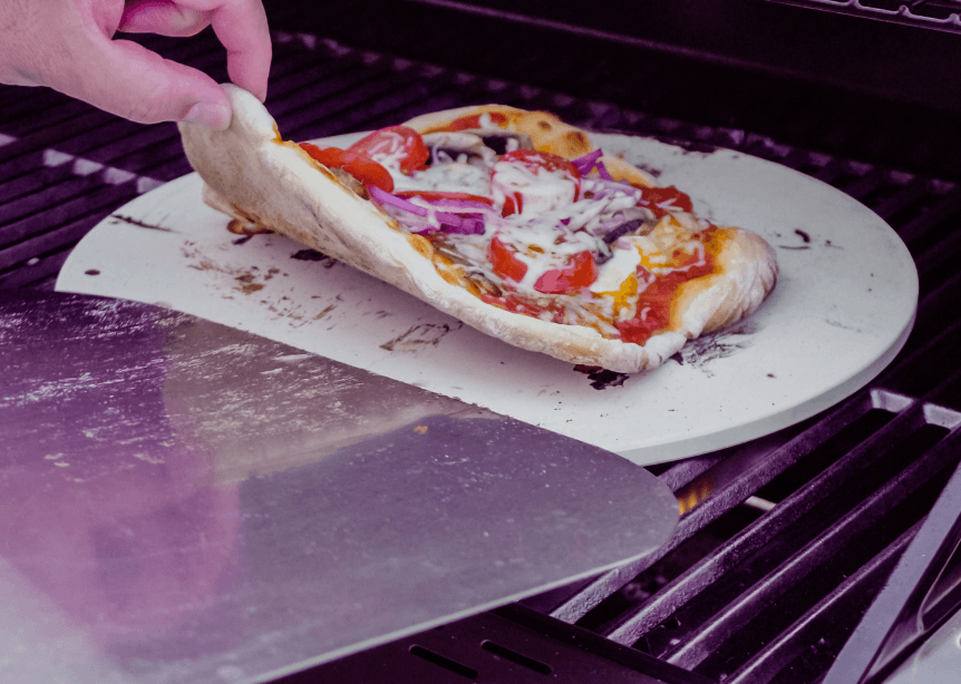 Photo d'une pierre à pizza