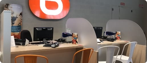 photo d'un espace financement d'un magasin Boulanger